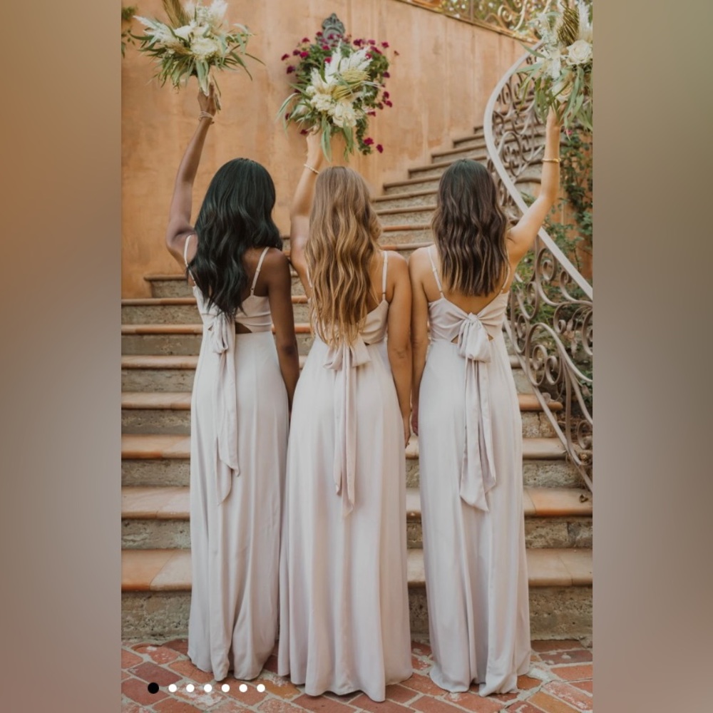 Lauren Tie Maxi Dress ~ Show Me The Ring Crisp